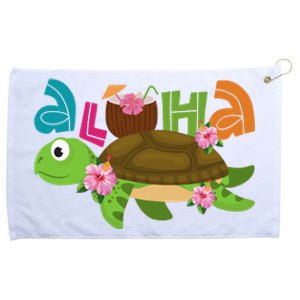 Aloha Tropical Turtle Vacation Grommeted Golf Towel