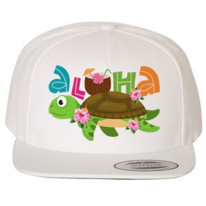 Aloha Tropical Turtle Vacation Wool Snapback Cap