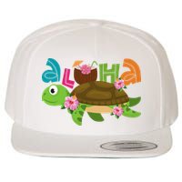 Aloha Tropical Turtle Vacation Wool Snapback Cap