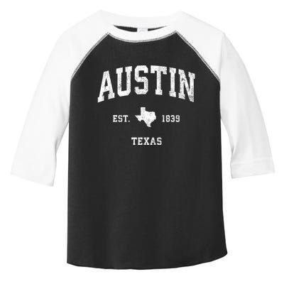 Austin Texas Tx Vintage Athletic Sports Toddler Fine Jersey T-Shirt