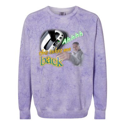 Ahhhh This Takes Me Back Colorblast Crewneck Sweatshirt