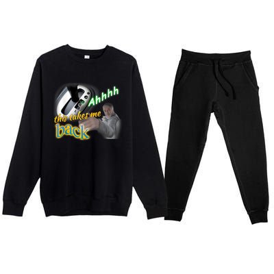 Ahhhh This Takes Me Back Premium Crewneck Sweatsuit Set