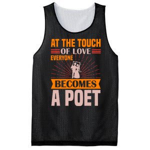 At The Touch Of Love Everyone Becomes A Poet Mesh Reversible Basketball Jersey Tank