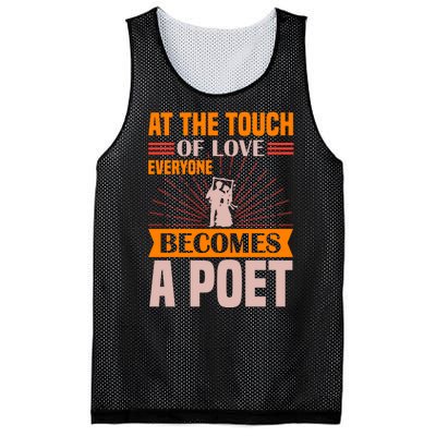 At The Touch Of Love Everyone Becomes A Poet Mesh Reversible Basketball Jersey Tank