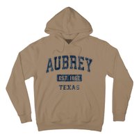 Aubrey Texas Tx Vintage Established Hoodie