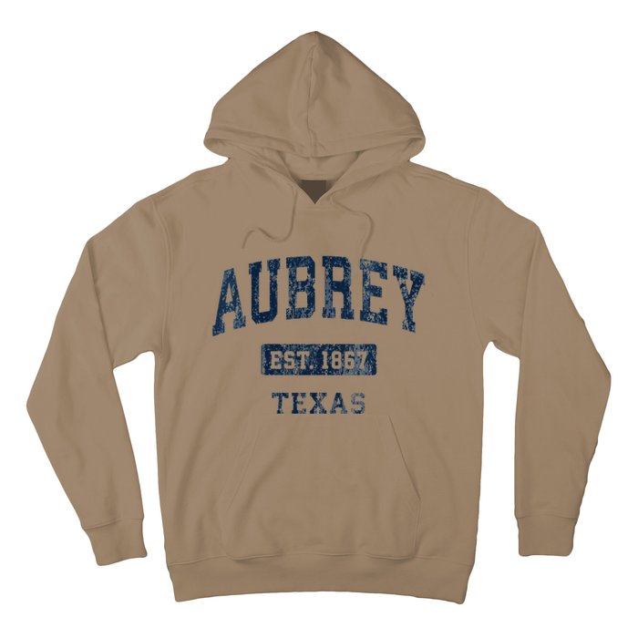 Aubrey Texas Tx Vintage Established Hoodie