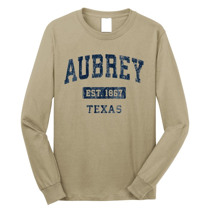 Aubrey Texas Tx Vintage Established Long Sleeve Shirt