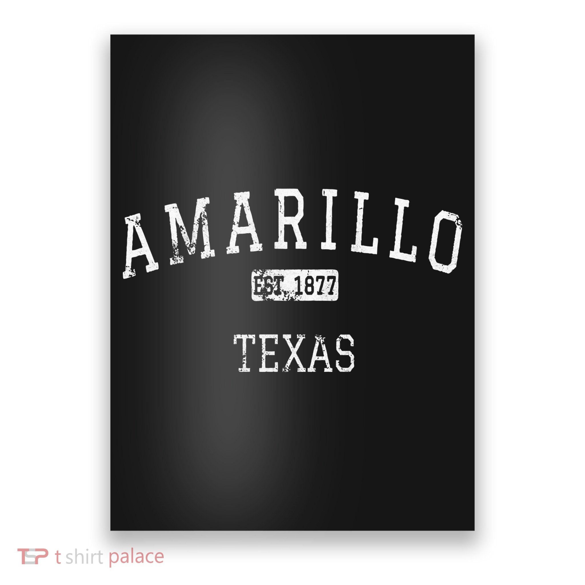 Amarillo Texas TX Vintage Poster