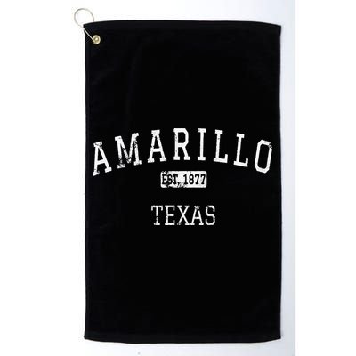 Amarillo Texas TX Vintage Golf Towel