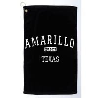 Amarillo Texas TX Vintage Golf Towel