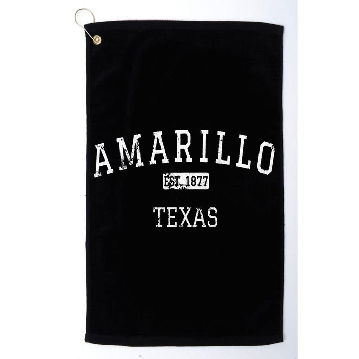 Amarillo Texas TX Vintage Golf Towel