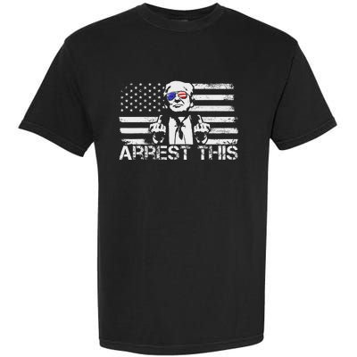 Arrest This Trump Fingers Pro Trump Trump Arrest This Garment-Dyed Heavyweight T-Shirt