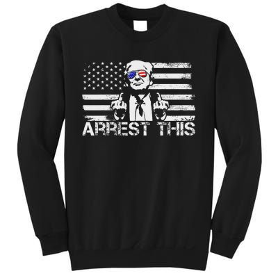 Arrest This Trump Fingers Pro Trump Trump Arrest This Sweatshirt