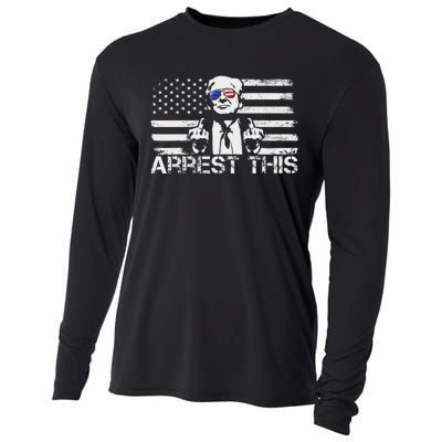 Arrest This Trump Fingers Pro Trump Trump Arrest This Cooling Performance Long Sleeve Crew