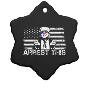 Arrest This Trump Fingers Pro Trump Trump Arrest This Ceramic Star Ornament