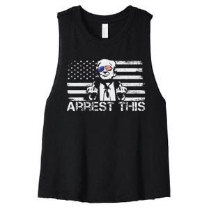 Arrest This Trump Fingers Pro Trump Trump Arrest This Women's Racerback Cropped Tank