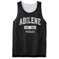 Abilene Texas Tx Vintage Sports Established Design Mesh Reversible Basketball Jersey Tank