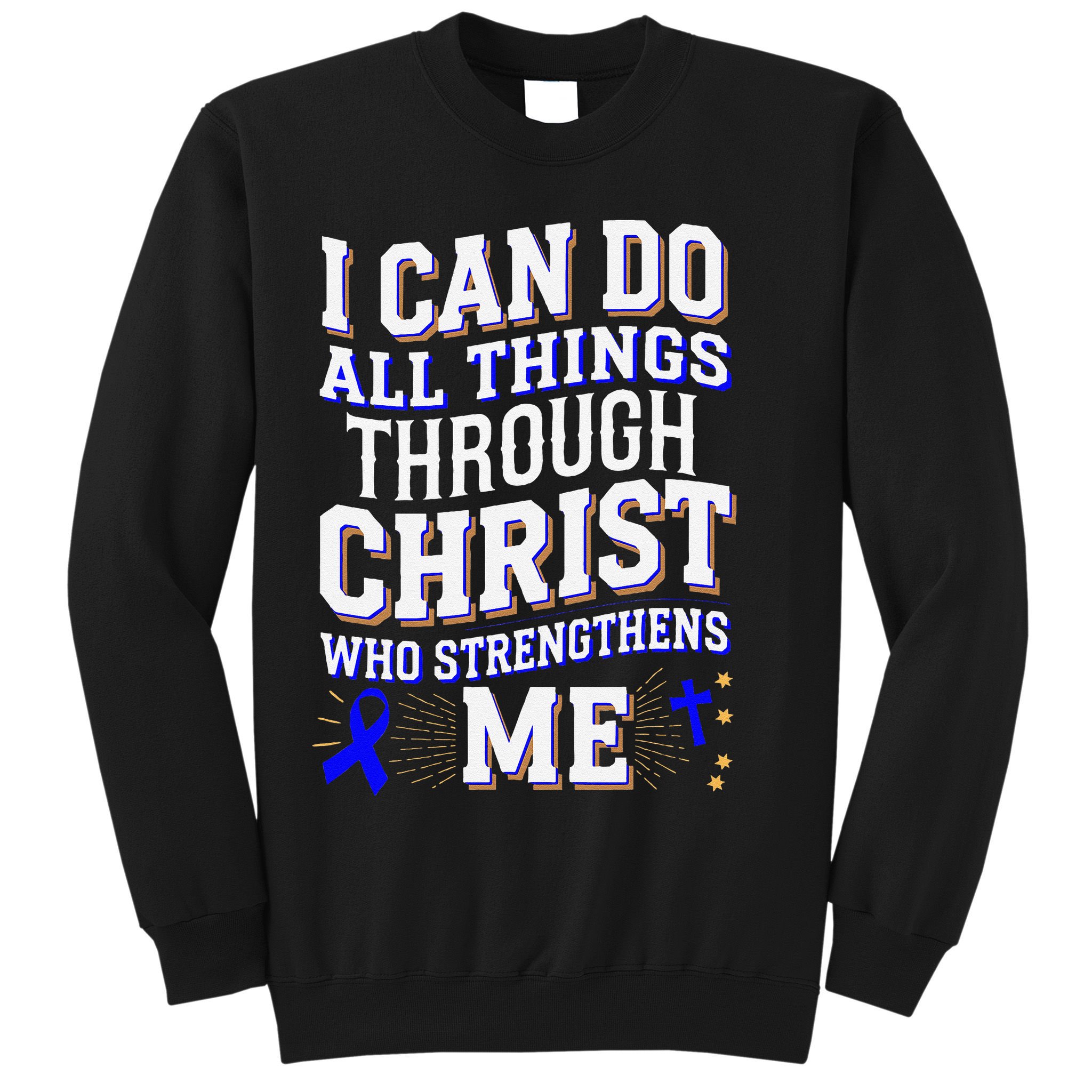 All Things Through Christ Juvenile Arthritis Awareness Sweatshirt