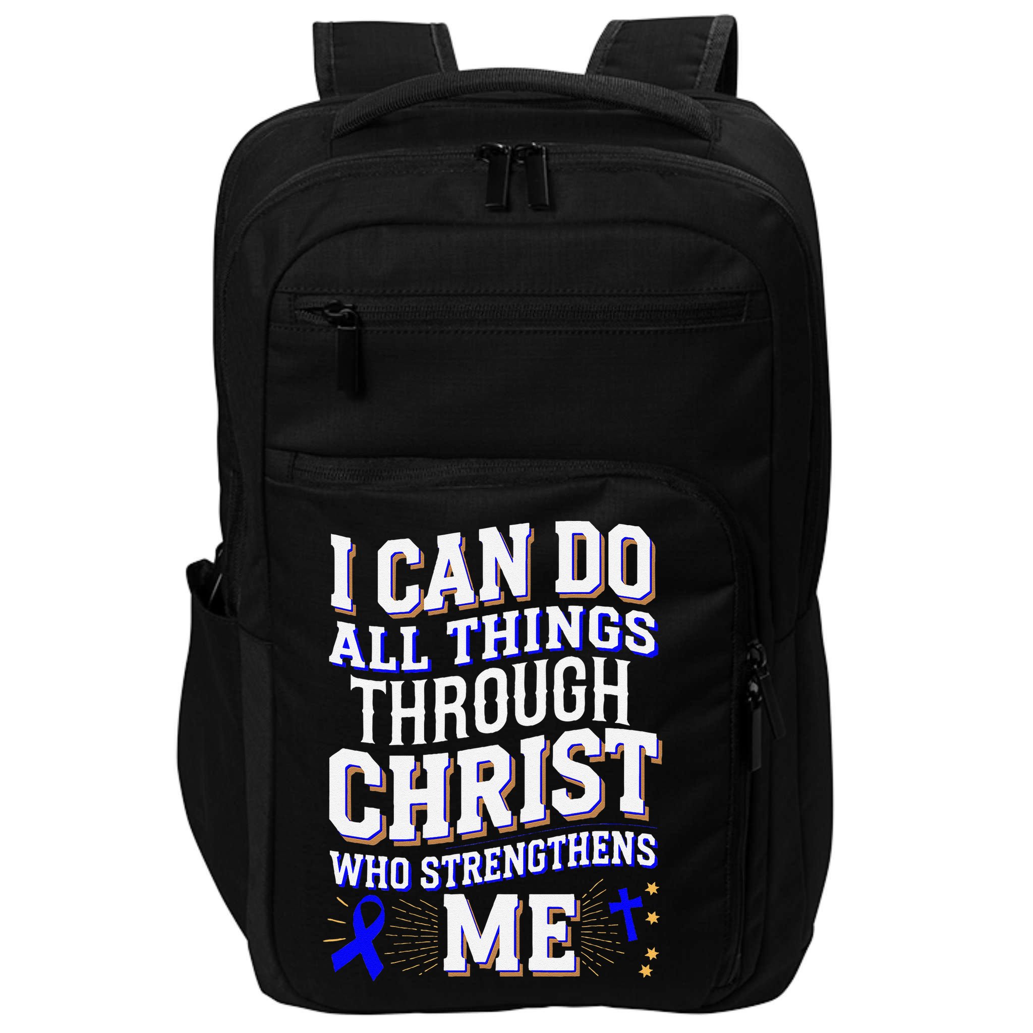 All Things Through Christ Juvenile Arthritis Awareness Impact Tech Backpack