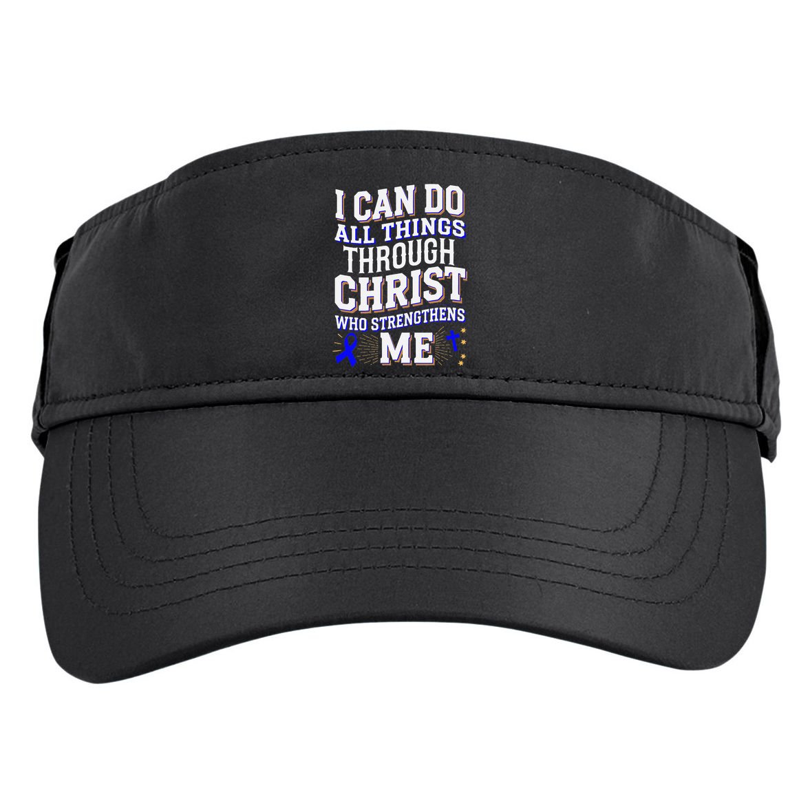 All Things Through Christ Juvenile Arthritis Awareness Adult Drive Performance Visor
