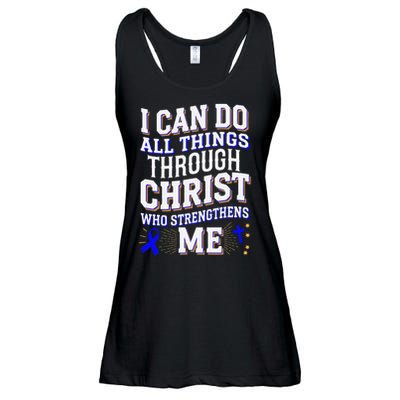 All Things Through Christ Juvenile Arthritis Awareness Ladies Essential Flowy Tank