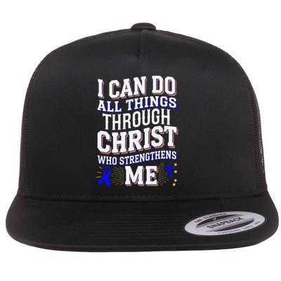 All Things Through Christ Juvenile Arthritis Awareness Flatbill Hat