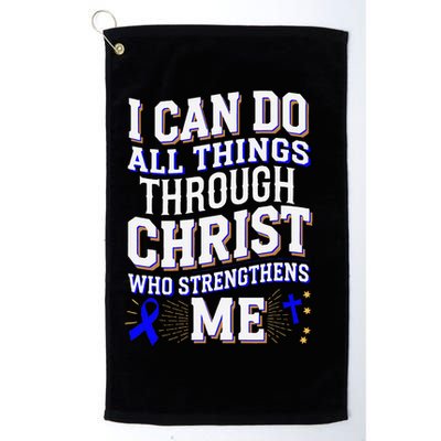 All Things Through Christ Juvenile Arthritis Awareness Golf Towel