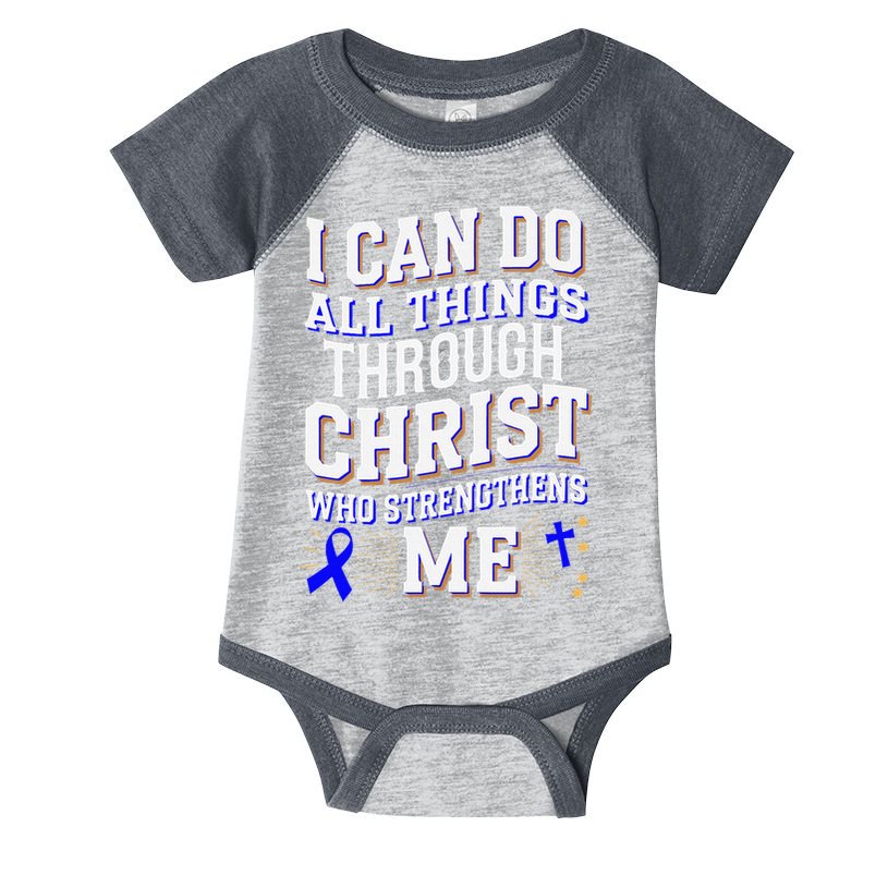 All Things Through Christ Juvenile Arthritis Awareness Infant Baby Jersey Bodysuit