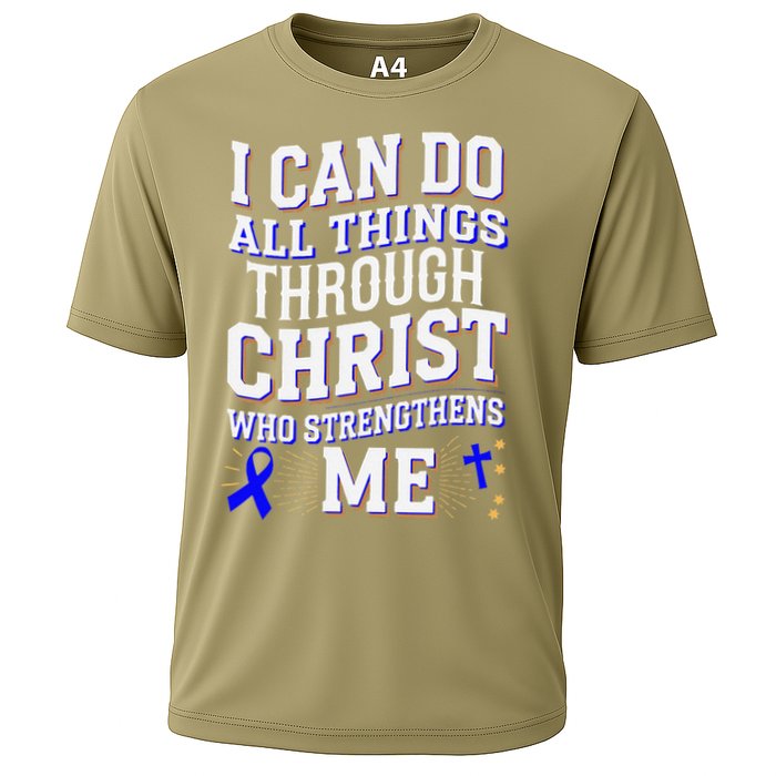 All Things Through Christ Juvenile Arthritis Awareness Cooling Performance Crew T-Shirt