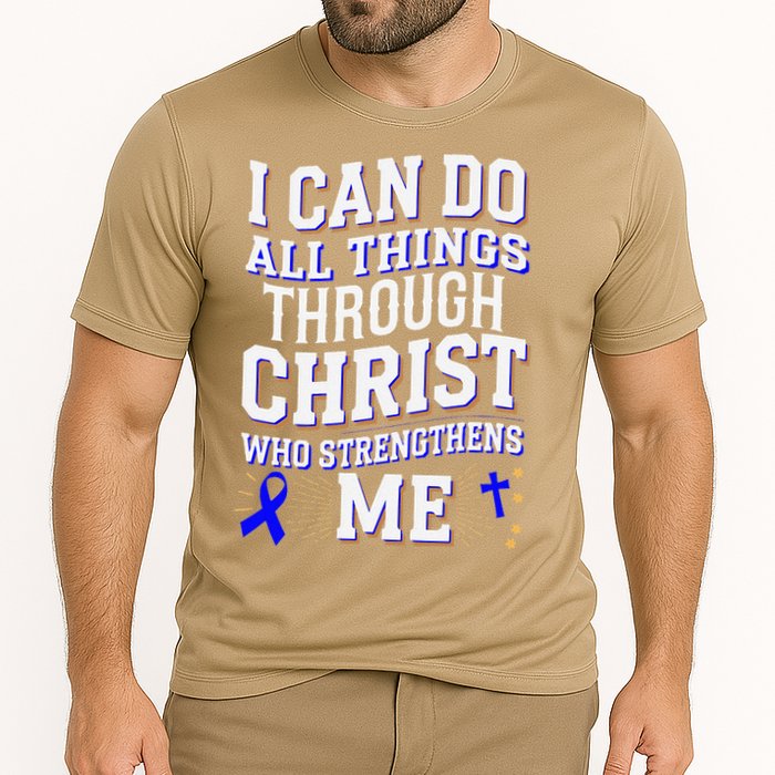 All Things Through Christ Juvenile Arthritis Awareness Cooling Performance Crew T-Shirt