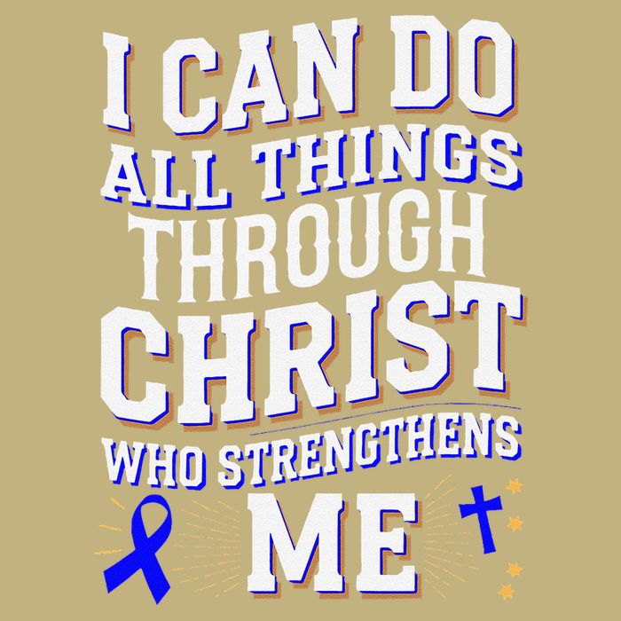 All Things Through Christ Juvenile Arthritis Awareness Cooling Performance Crew T-Shirt