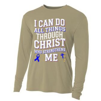 All Things Through Christ Juvenile Arthritis Awareness Cooling Performance Long Sleeve Crew