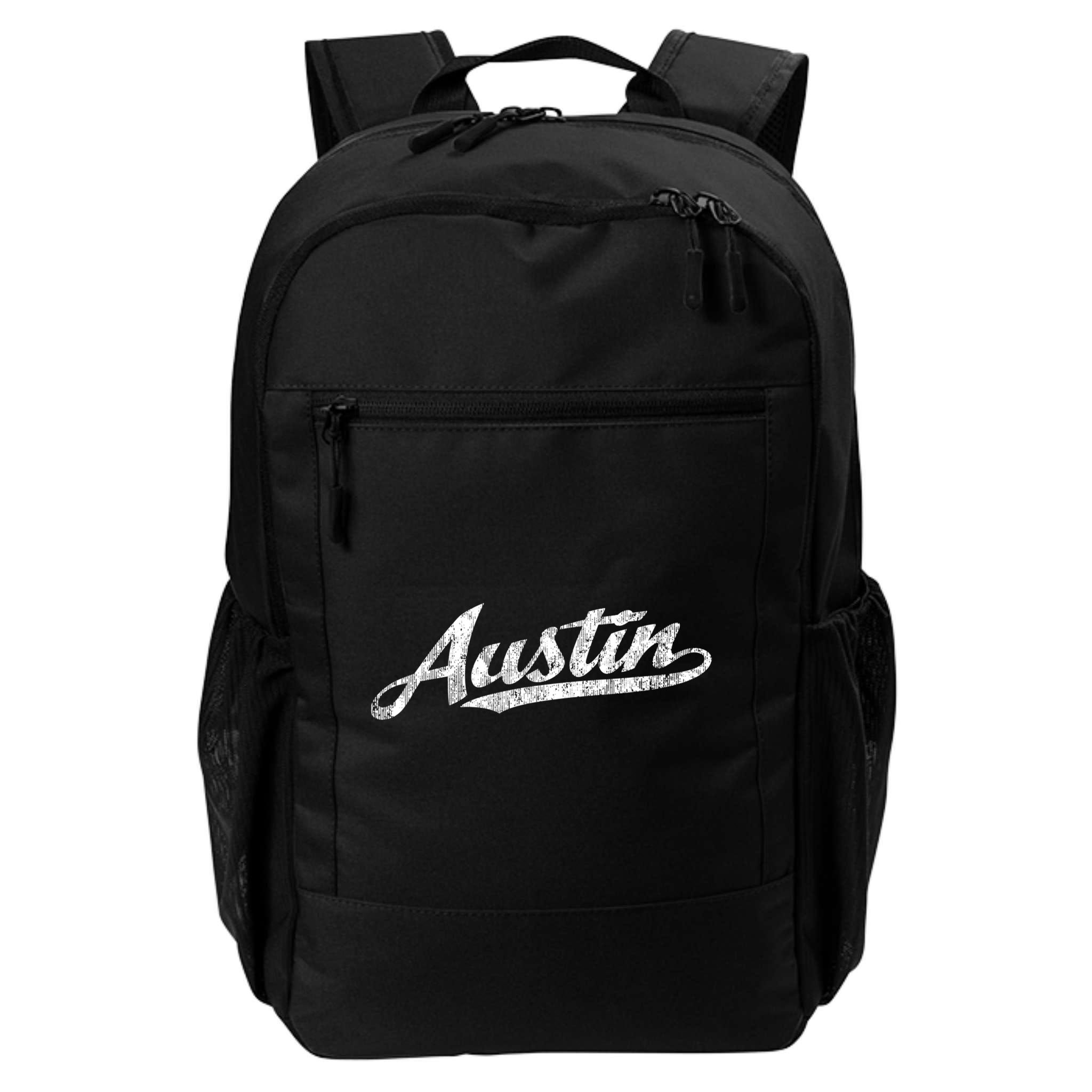 Austin Texas Tx Cute Gift Vintage Sports Script Retro Gift Tee Backpack