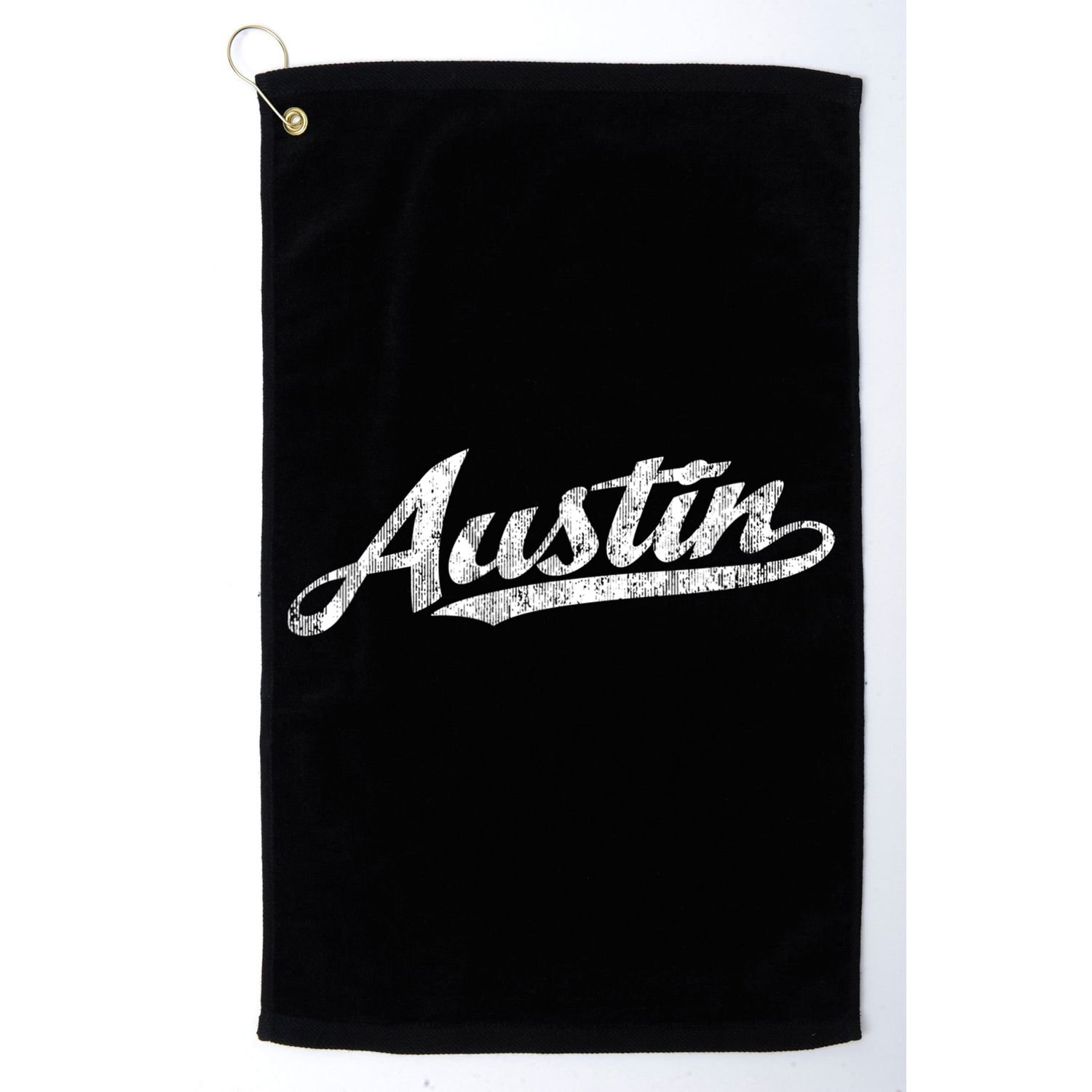 Austin Texas Tx Cute Gift Vintage Sports Script Retro Gift Tee Golf Towel