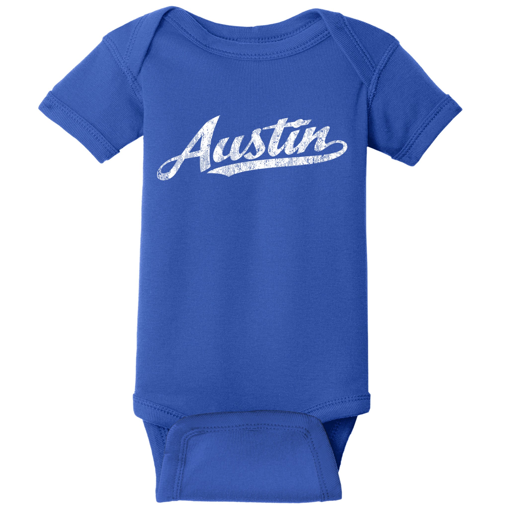 Austin Texas Tx Cute Gift Vintage Sports Script Retro Gift Tee Baby Bodysuit