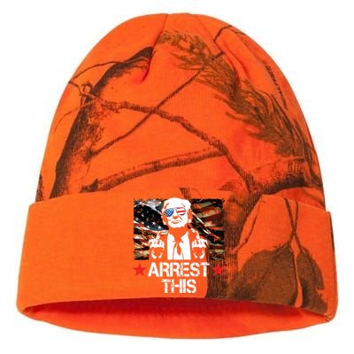 Arrest This Trump Fingers Pro Trump 2024 Kati Licensed 12" Camo Beanie