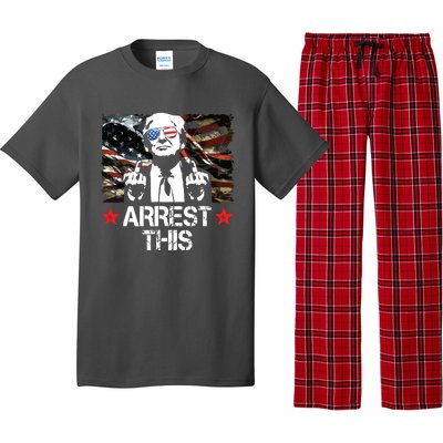 Arrest This Trump Fingers Pro Trump 2024 Pajama Set