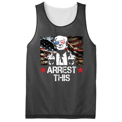 Arrest This Trump Fingers Pro Trump 2024 Mesh Reversible Basketball Jersey Tank