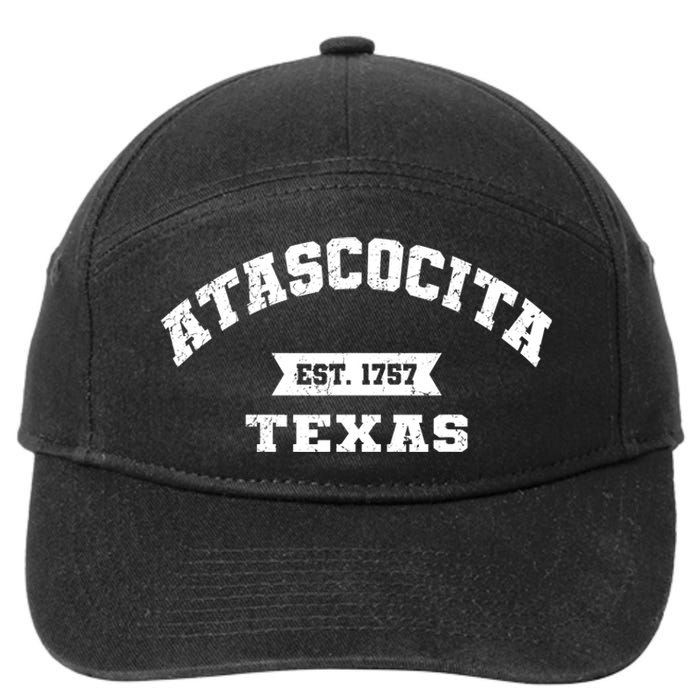 Atascocita Texas Tx Vintage Athletic Sports Established 7-Panel Snapback Hat