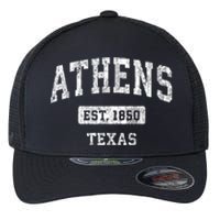 Athens Texas Tx Vintage Sports Established Flexfit Unipanel Trucker Cap