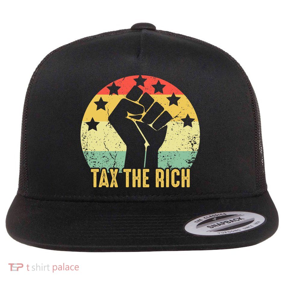 Aoc Tax The Rich Anti Capitalist Political Flatbill Hat