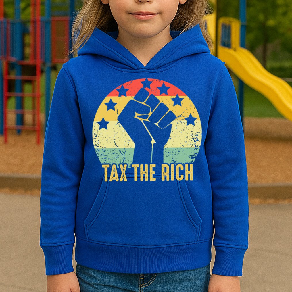 Aoc Tax The Rich Anti Capitalist Political Kids Hoodie