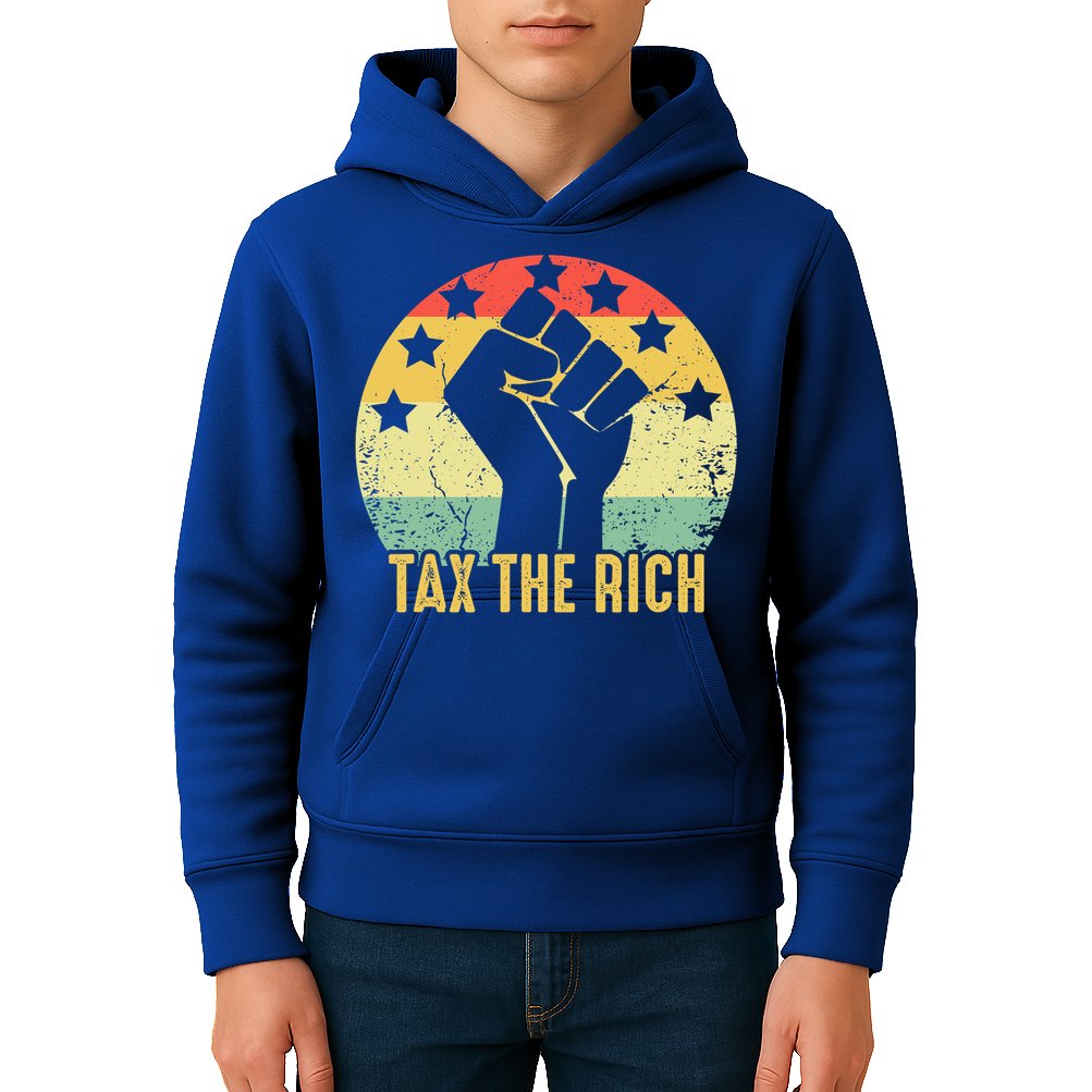 Aoc Tax The Rich Anti Capitalist Political Kids Hoodie