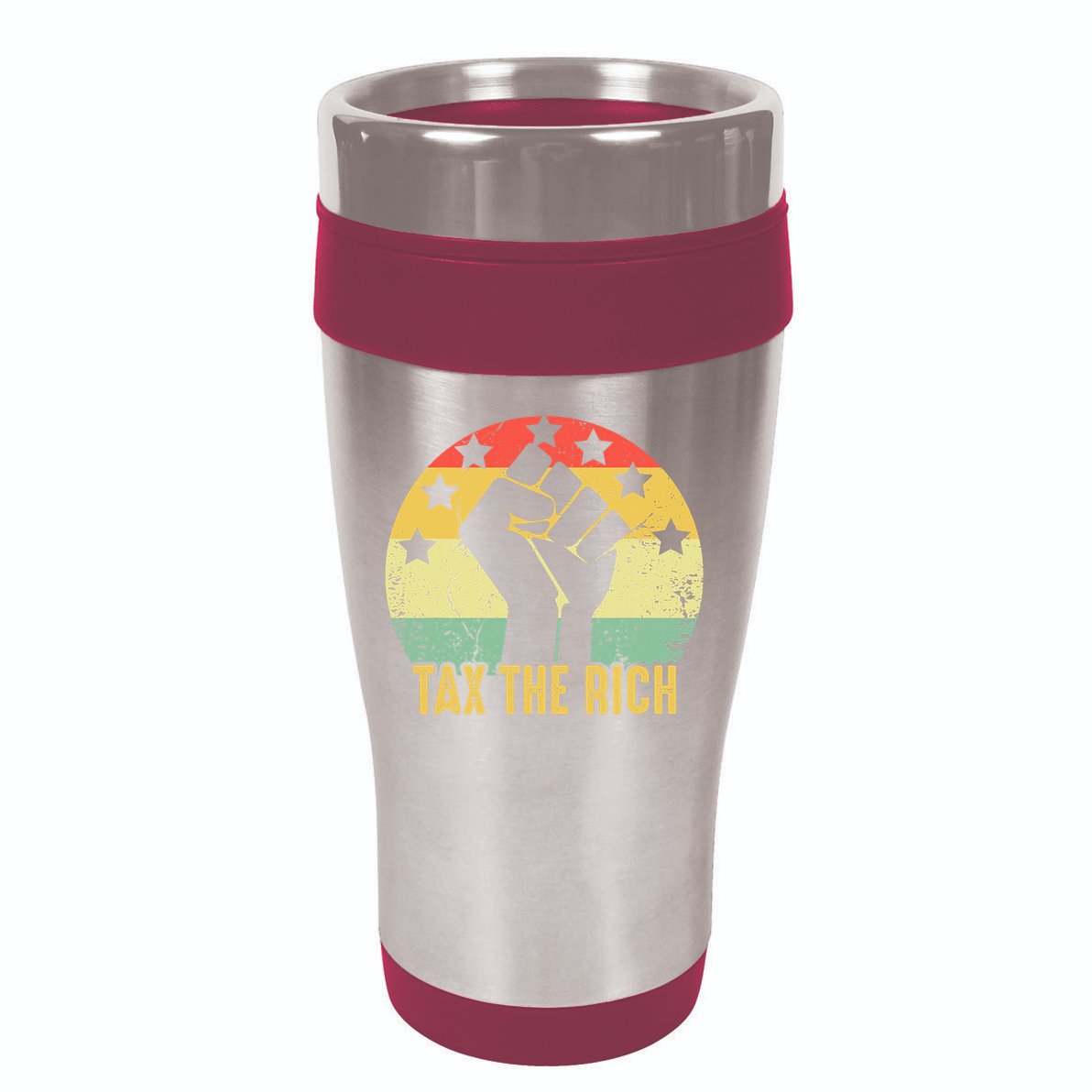 Aoc Tax The Rich Anti Capitalist Political 16oz Travel Tumbler