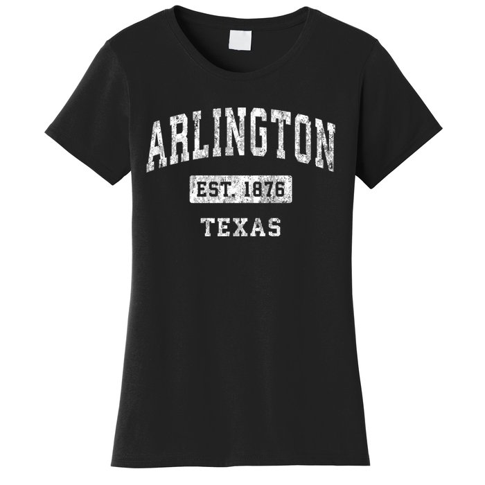 Arlington Texas Tx Vintage Established Sports Design Women's T-Shirt