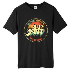 Ali The The Myth The Legend Personalized Name Meaningful Gift Tall Fusion ChromaSoft Performance T-Shirt