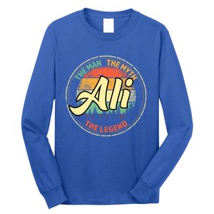 Ali The The Myth The Legend Personalized Name Meaningful Gift Long Sleeve Shirt