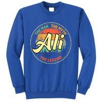 Ali The The Myth The Legend Personalized Name Meaningful Gift Tall Sweatshirt