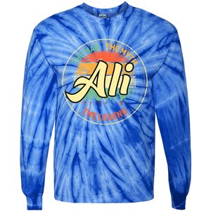 Ali The The Myth The Legend Personalized Name Meaningful Gift Tie-Dye Long Sleeve Shirt