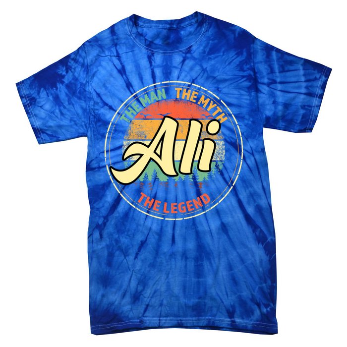 Ali The The Myth The Legend Personalized Name Meaningful Gift Tie-Dye T-Shirt